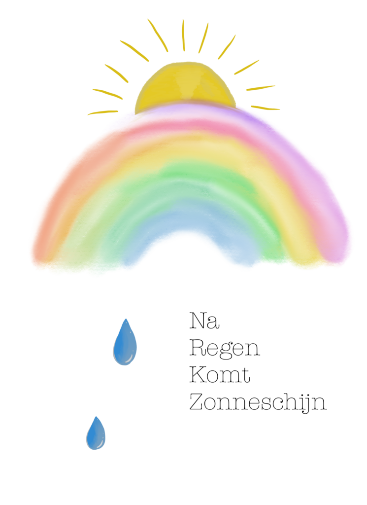 Kaartje A6 Na regen komt zonneschijn